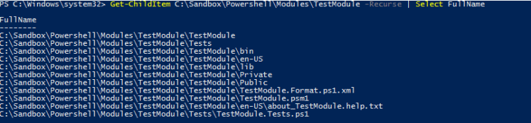CreateModuleStructure